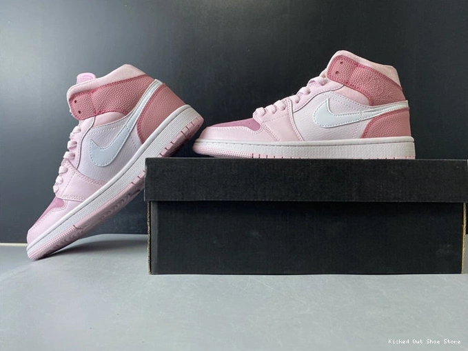 Kick Theory Pink Snug CW5379- Digital Jordan1 3756 Mid 1025